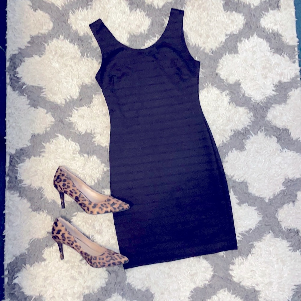 Black mini dress